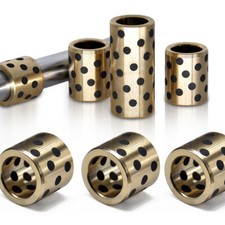 Graphit-Messing Gleitlager Selbstschmier Lager ID 6-80mm Buchsen Lagerbuchse