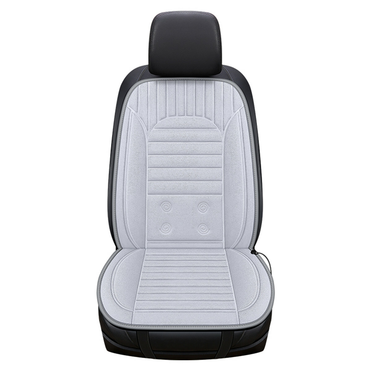 Heated Car Seat Cushion Heating Pad Winter Warmer Kit With Temp Adjust Switch