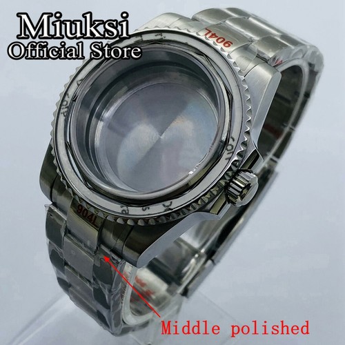 Miuksi 40mm watch case fit NH35 NH36 ETA2824 2836 Miyota8215 DG2813 3804movement - Picture 12 of 50