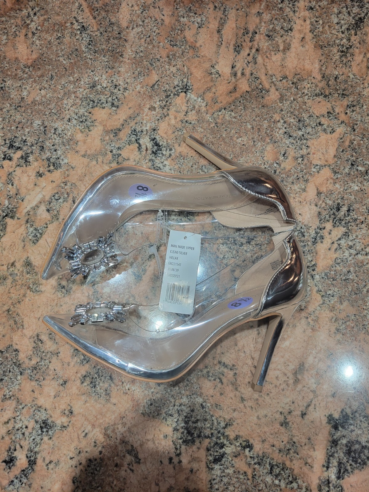 BCBGENERATION Pointed Toe Pump Heels rhinestone c… - image 3