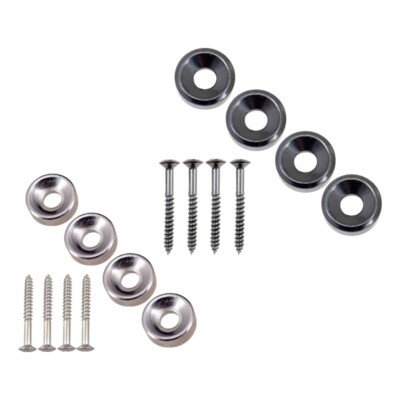 4Pcs Guitar Body Neck Fixed Mounting Screw Ferrules for Electric Guitar