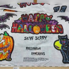 Sew Scary Halloween Wamsutta Hallmark Fabric Appliqu s Panels, 44.5"W x 140" L