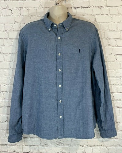 Ralph Lauren Mens Size XXL Blue Lined 