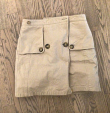 BURBERRY girls wool lined trench skirt size 12
