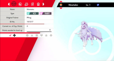 Pokemon Schwert & Schild Shiny Alolan Ninetales 6IV Max EVs