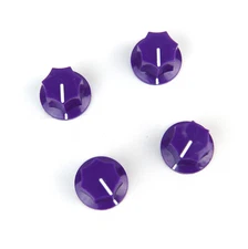 4x Control Knobs For Jaguar Mustang Style Guitar JB or Pedal, 1/4" Shaft,Purple 
