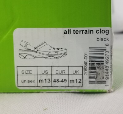 Crocs CLASSIC ALL TERRAIN Mens Size 13 Durable Comfortable Slip On