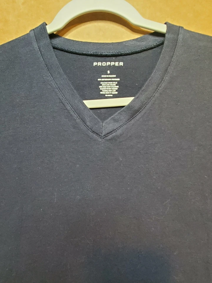 Propper Mens Short Sleeve T-Shirt Small V Neck Cotton Blend  - Image 2 of 4