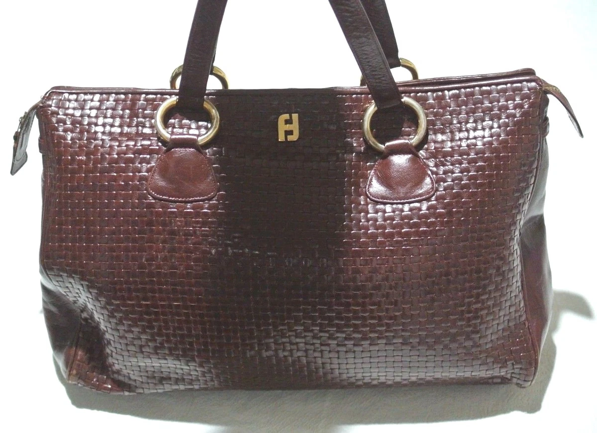 Fendi woven leather bag Outlet