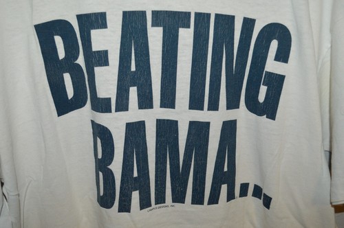 Camiseta De Colección AUBURN TIGERS Golpeando Bama Dibujos Animados Para Hombres XXL 1993 Rara Fútbol - Imagen 4 de 9