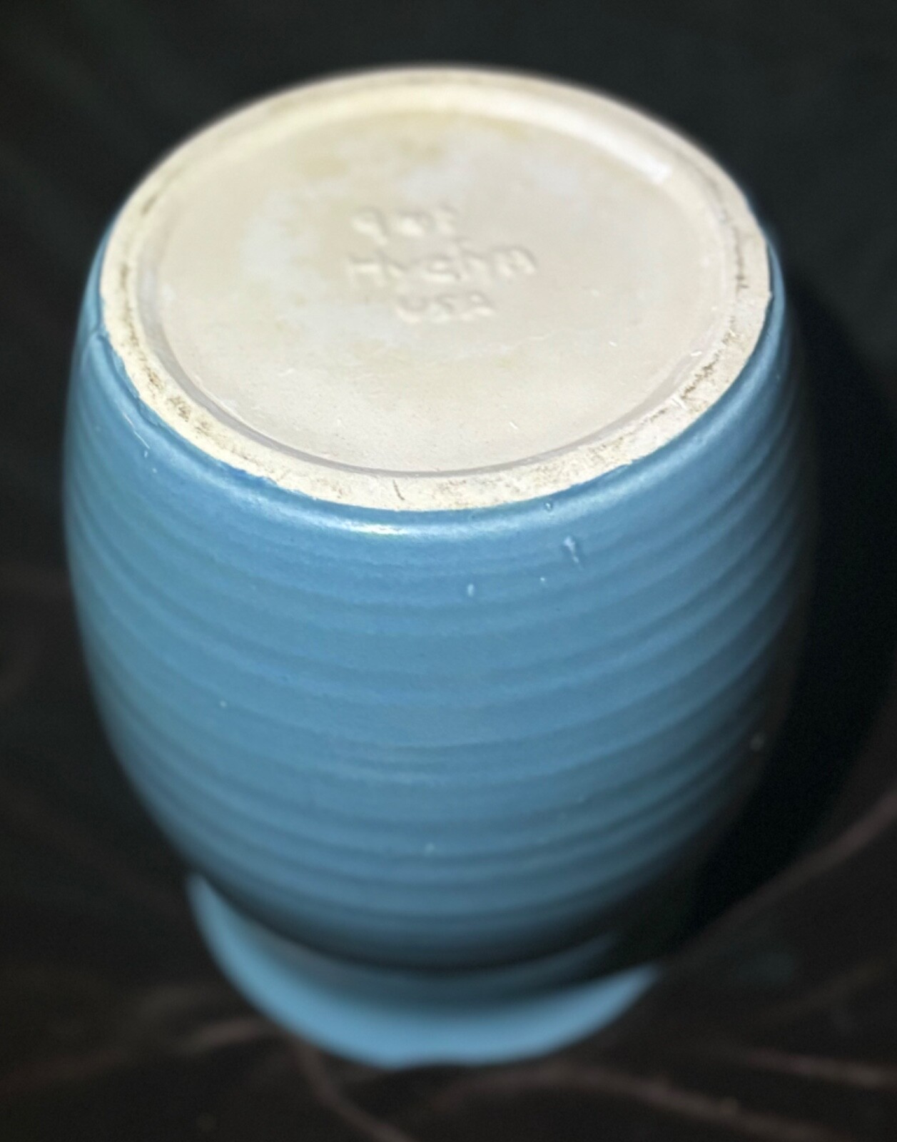 Hyalyn Pottery Vase 941 Deep Teal Blue Hickory, North Carolina eBay