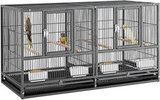 Stackable Bird Cage Divided Breeder Breeding Parakeet Bird Cage for Canaries Coc