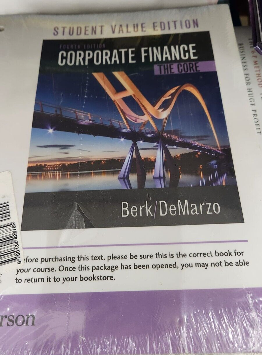 Corporate Finance by Peter DeMarzo & Jonathan Berk (2016, Loose