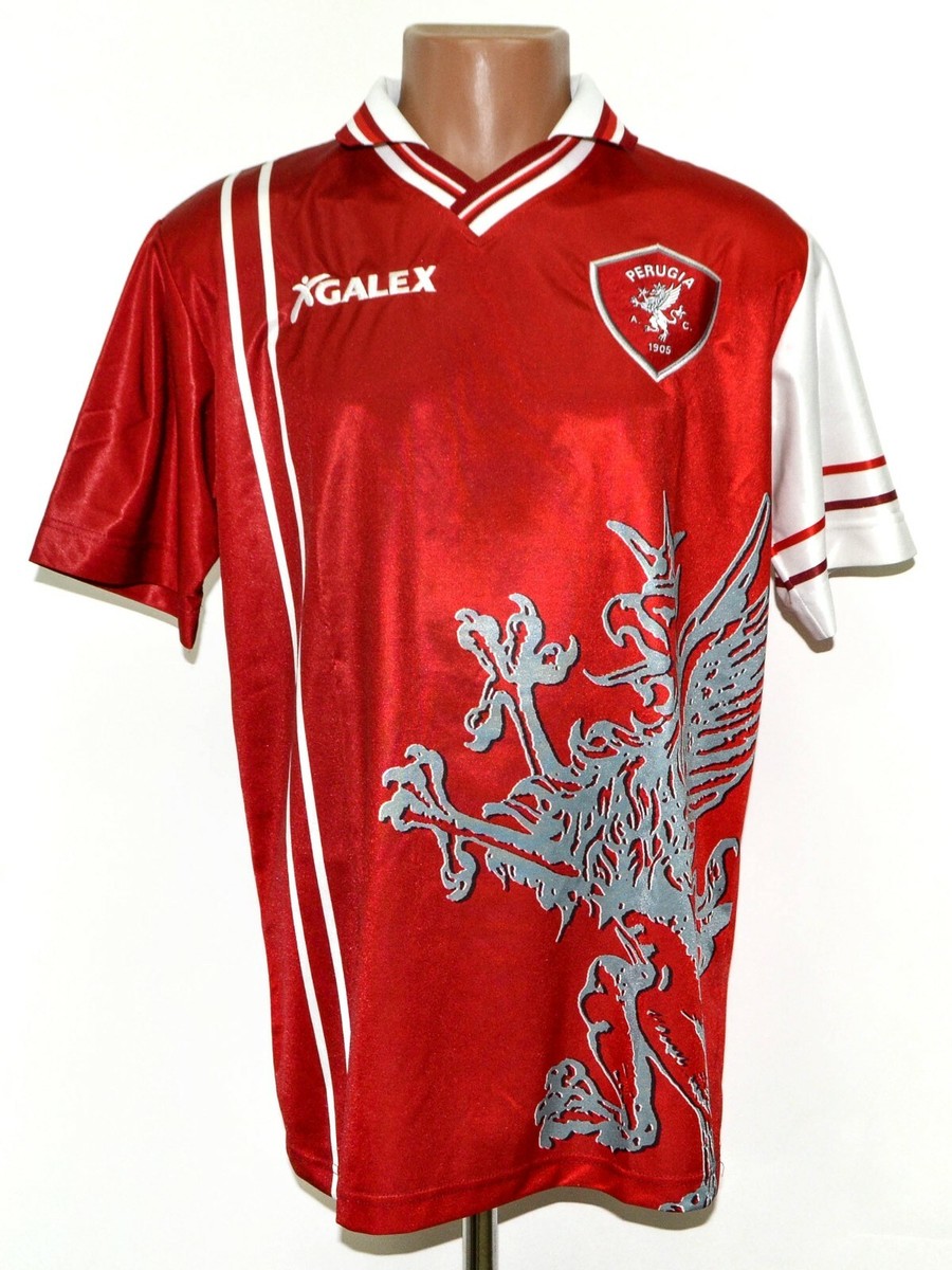 PERUGIA ITALY 1998/1999 HOME FOOTBALL SHIRT GALEX NAKATA 7 SIZE L