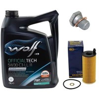 MotoröL Set 5W30 5 Liter + ÖLfilter + ÖLablassschraube FüR BMW 1Er 120D F20 F21