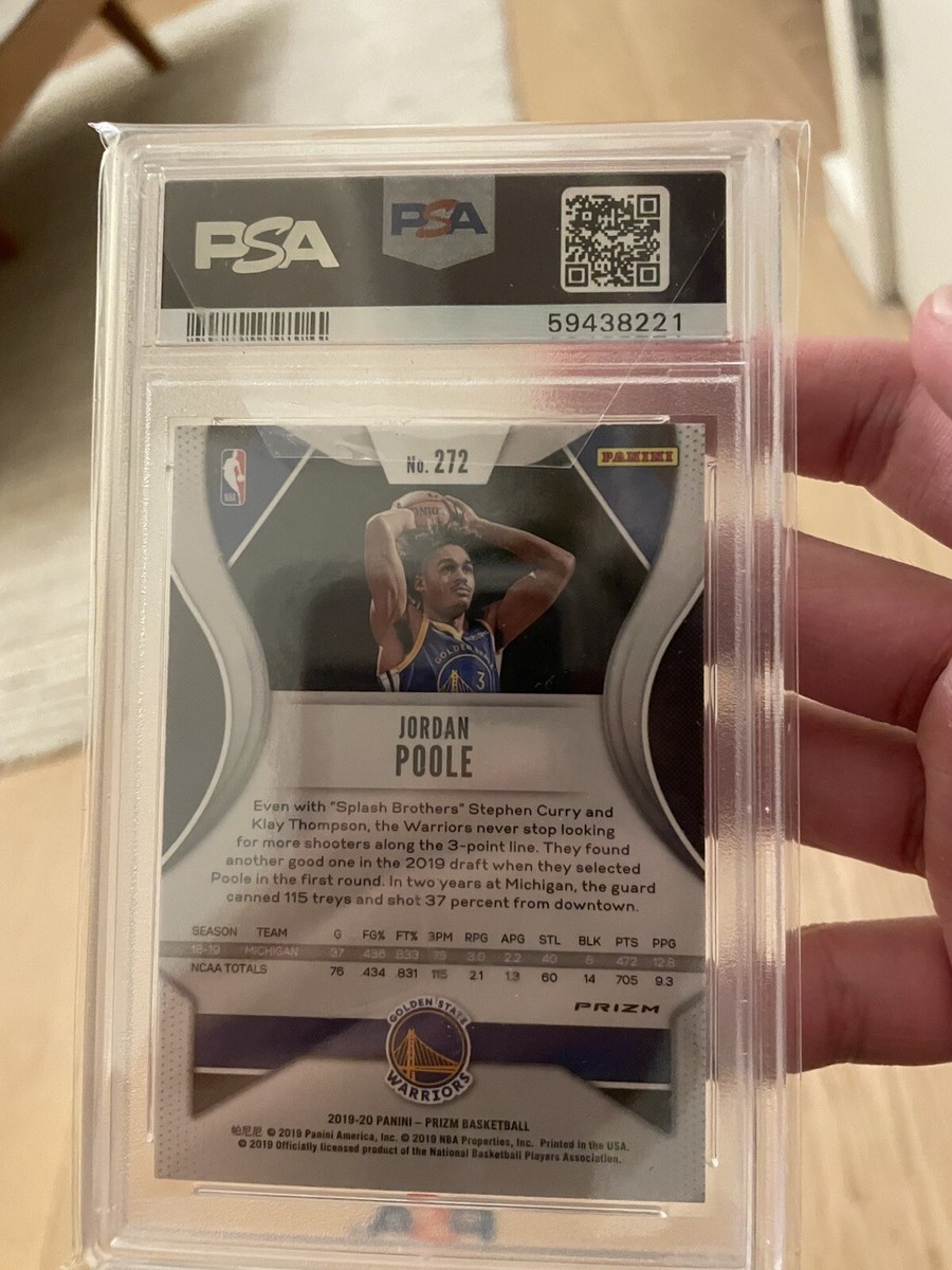 2019-20 Prizm Choice Jordan Poole Blue Yellow Green RC PSA 10 | eBay
