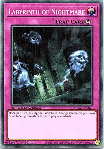 遊戯王OCG Labyrinth of Nightmare Labyrinth of Nightmare - SGX2-END20 - Common - 1st Edition LP