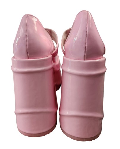 Demonia Wave 32 Platform Shoes Chunky Baby Pink Maryjane Size 11 Punk Goth - Picture 6 of 6