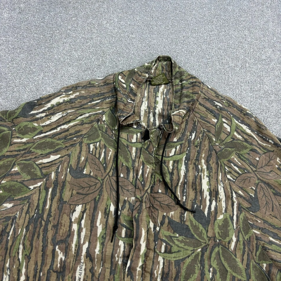 Chaqueta RealTree Adulto Grande Verde Ropa de Trabajo Lona Camuflaje Caza Hecho en EE. UU. Abrigo Hombres Foto 4 de 4