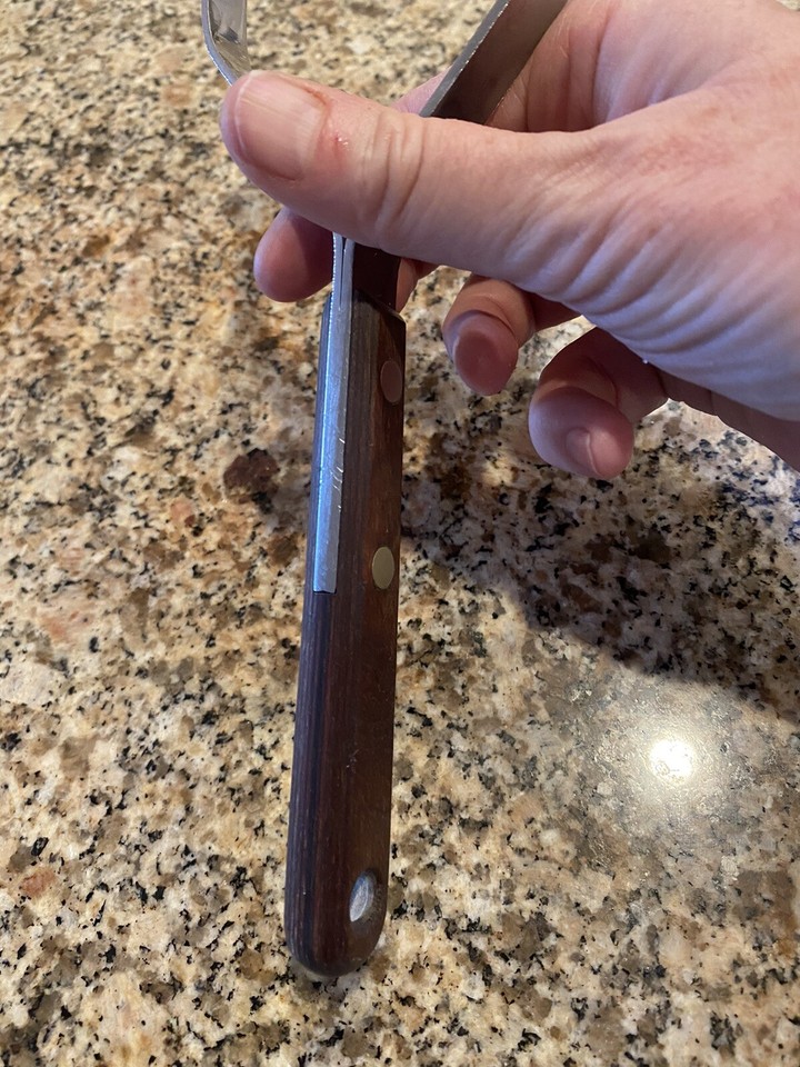 Vintage Flint Potato Masher Stainless Steel USA Wood Handle