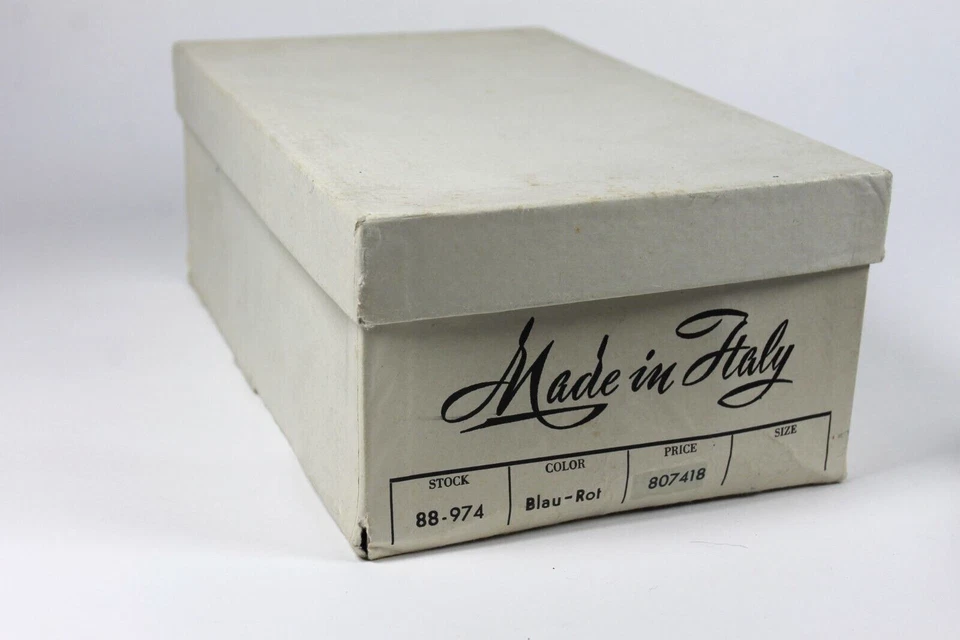 Kinder Clogs blau rot KlapperLatschen Leder Consani TRUE VINTAGE 80s Kids shoes - Bild 2 von 4