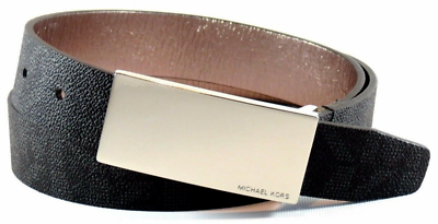 Michael Kors Synthetic Leather Sz L Belt MICHAEL KORS 553559C MK Signature Belt Black Synthetic  main image 4