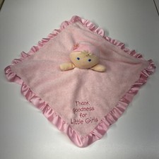 Kids Preferred Thank Goodness For Little Girls Security Blanket Lovey Pink