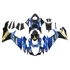 ABS Plastic Shark Blue Black Fairing Kit For Suzuki GSXR600 GSXR750 2011-2025