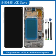 TFT LCD Display Touch Screen Digitizer Frame For Samsung S10 G973 Black