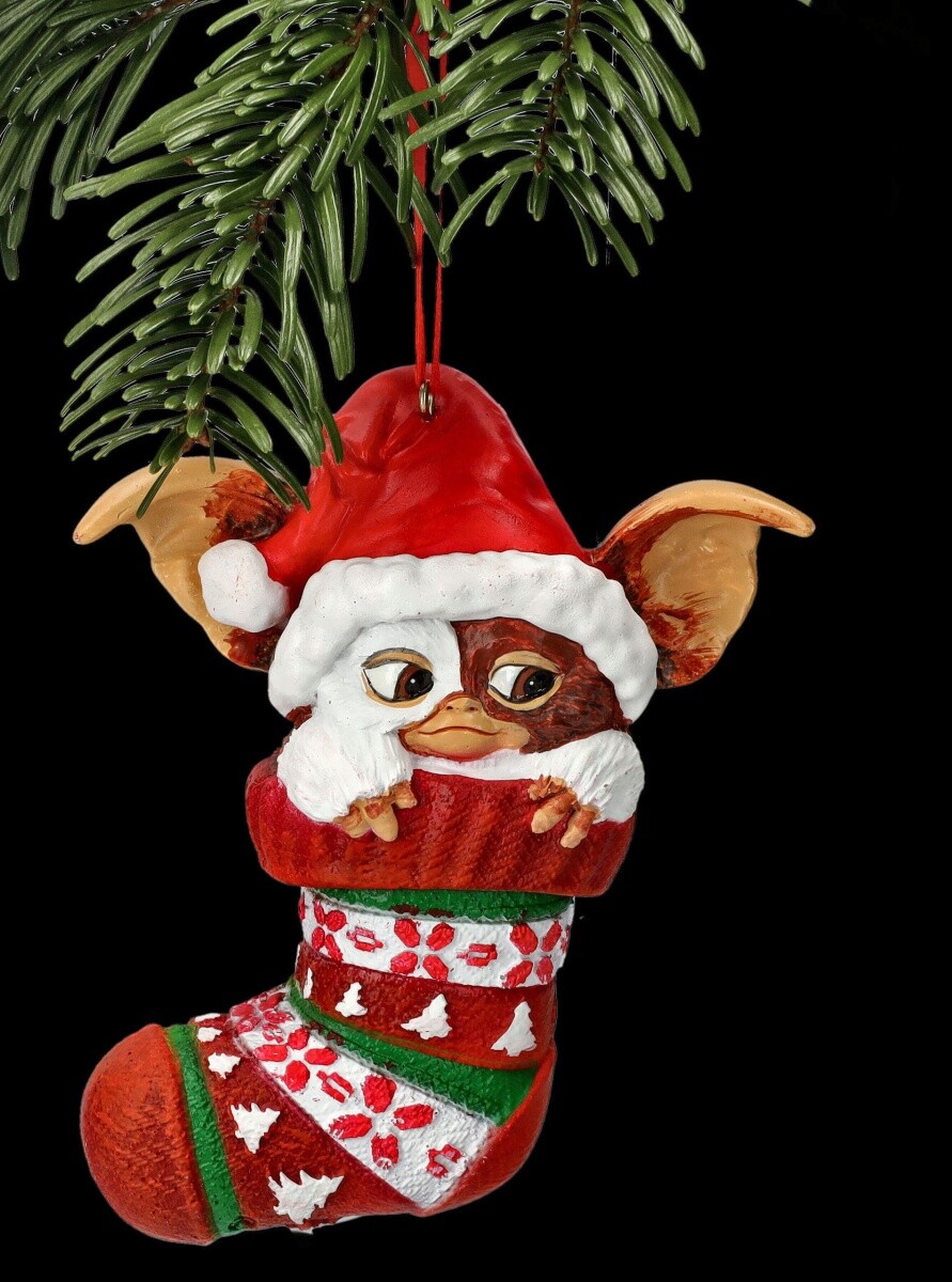 Christmas Ornament - Gremlins Gizmo in Sock - Christmas Ball Decoration Gift Fun