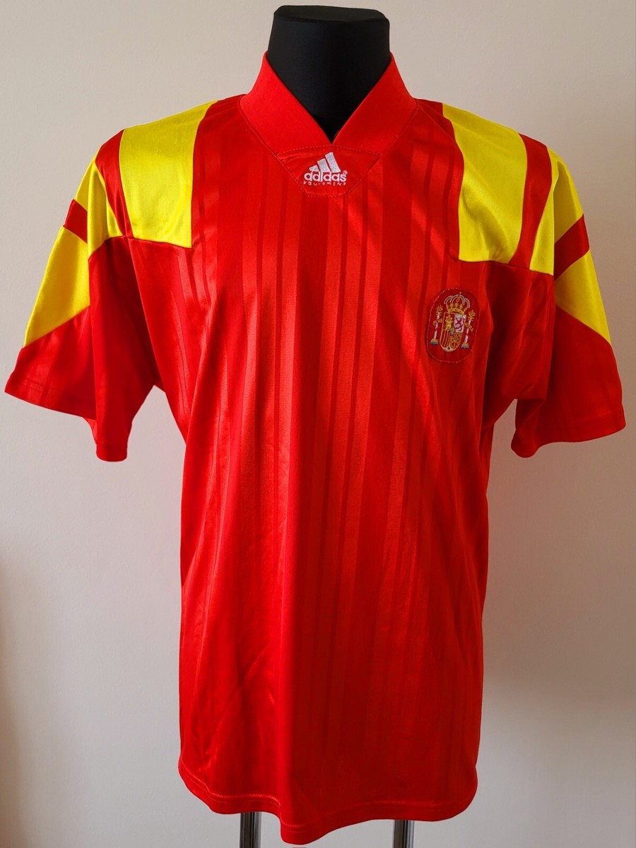 ウェア Spain 1992 93 94 Spain 1992 - 1994 Home football shirt Adidas size Extra Large | eBay
