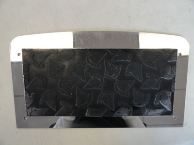 SKI CENTURION BLACK NON SKID PAD ON STAINLESS STEEL PLATE 14 7/8'' X 7 7/8'' BOAT