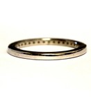 New 14k white gold .19ct SI2 H diamond wedding band ring 2.3g estate vintage — photo 4