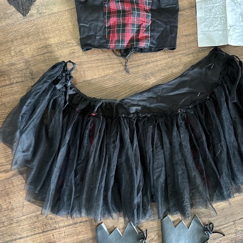 Punk Fairy Goth Adult Costume Size Small/ Medium Includes Boot Covers - Picture 5 of 13