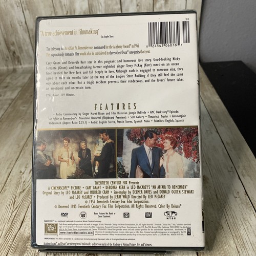 An Affair to Remember (DVD, 2003, Studio Classics Widescreen) New Factory Sealed - Imagen 2 de 3