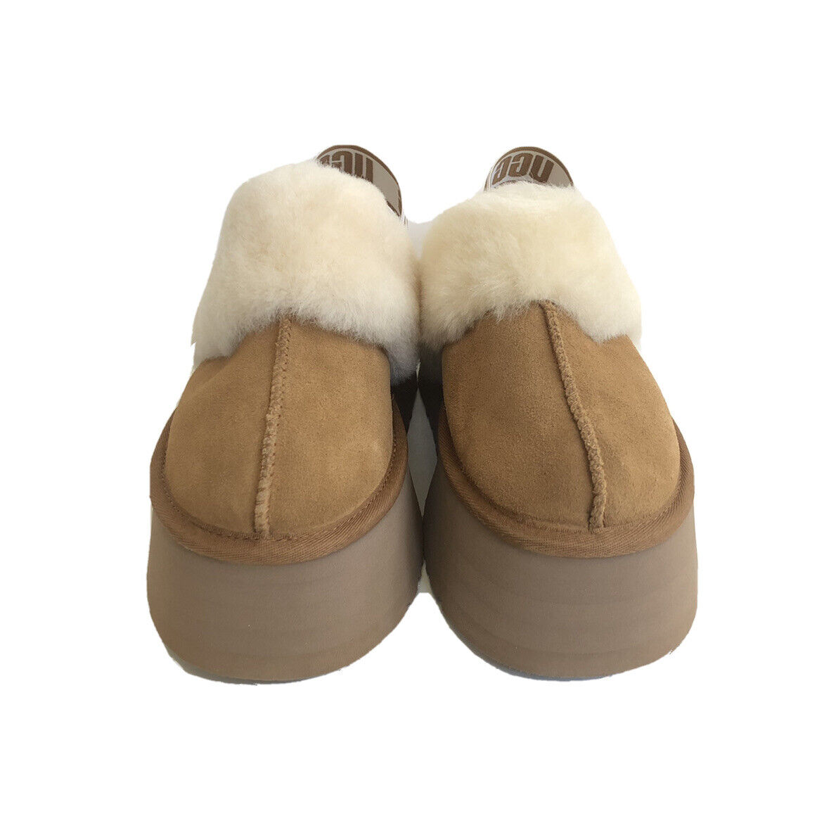 UGG FUNKETTE SLIDE CHESTNUT STRAP PLATFORM SANDALS US 10 UGG FUNKETTE SLIDE CHESTNUT STRAP PLATFORM SANDALS US 10