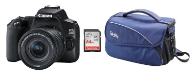 Canon EOS 250D inkl. Canon 18-55 mm IS STM 4,0-5,6 + Zubehörpaket: 64GB + Tasche