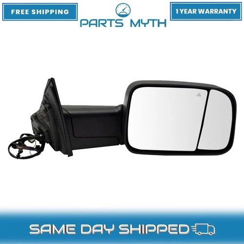New Tow Mirror Power Turn Signal Puddle Lamp Blind Spot RH For 19-20 Ram