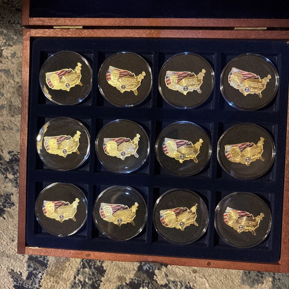 Cu,layered In 24k Gold With Pad-print ,Donald Trump Speeches - Image 2 of 4