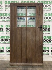 COTTAGE BARN HARDWOOD DOOR EXTERNAL EXTERIOR GEORGIAN BARS TIMBER WOODEN USED