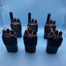 Lot of 6 Retevis H-777 Two Way Walkie Talkie Radio - Black (tested)