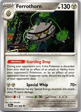 Ferrothorn 063/086 Uncommon Chaos Rising Pokemon NM