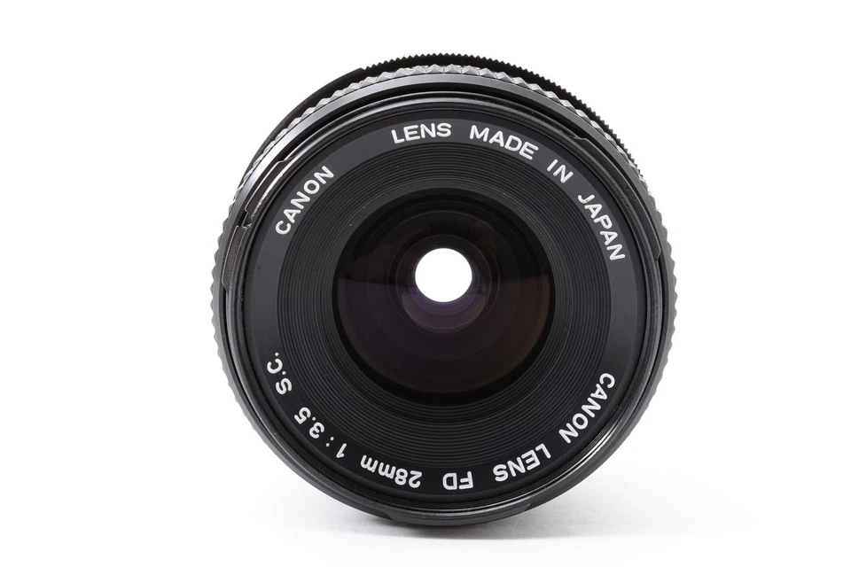 【Como nuevo con capucha】 Canon FD 28mm f/3.5 S.C. Lente gran angular MF de JAPÓN Foto 3 de 4