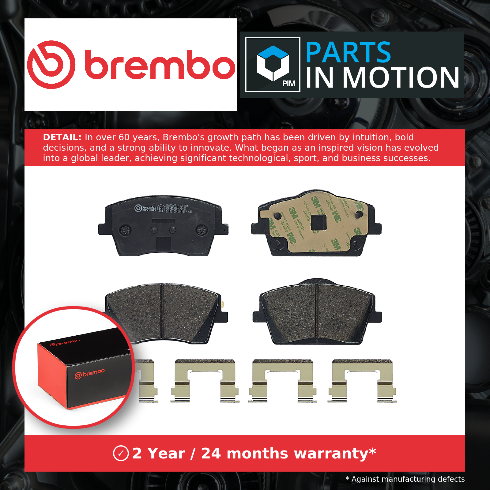 Brake Pads Set fits VOLVO XC40 536 1.5 Front 2018 on Brembo 31471407 314714070