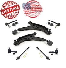 Fits 99-02 Infiniti G20 Lower Control Arm W/Ball Joint + Tie Rods Sway Bar Links