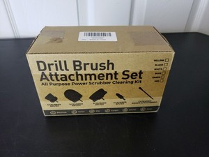 Holikme 6-Pack Black Drill Brush Power Scrubber All Purpose Cleaning