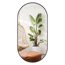 Oval Wall Mirror for Bathroom, 20" x40'' Capsule Mirror Vanity Wall Mirror wi...
