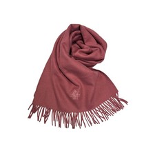 CERRUTI 1881 Vintage Rose Cashmere-Wool Fringe Scarf   1990s