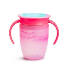 Munchkin® Miracle® 360 Trainer Sippy Cup with Handles, Spill 7 Ounces, Pink