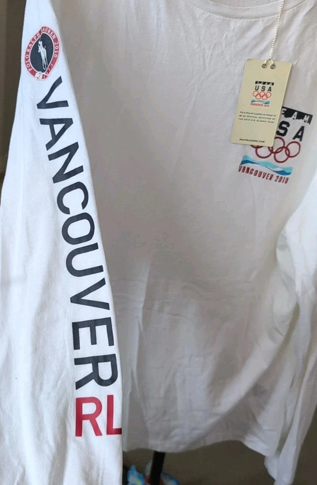  Ralph Lauren Vancouver RL Team USA 2010 White Olympic Shirt - XXL - Image 4 of 4
